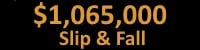 $1.065M Slip & Fall